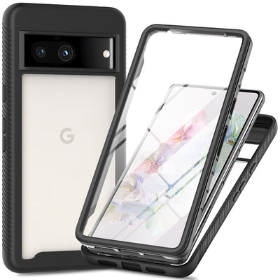 Google Pixel 7a - 360 Full Cover Defense Case - Black - Casebump