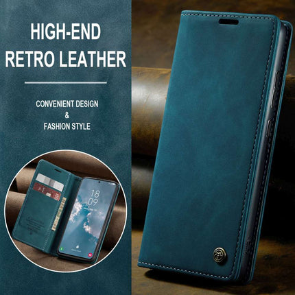 CASEME Samsung Galaxy S23 Retro Wallet Case - Blue - Casebump