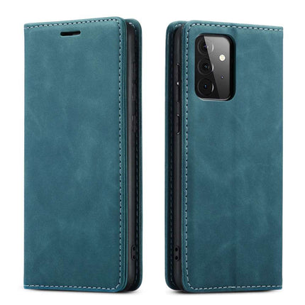 Samsung Galaxy A72 Vintage Wallet Case - Blue - Casebump