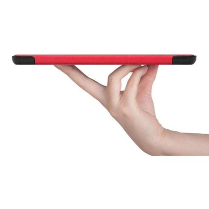 Samsung Galaxy Tab S8 Plus Smart Tri-Fold Case (Red) - Casebump