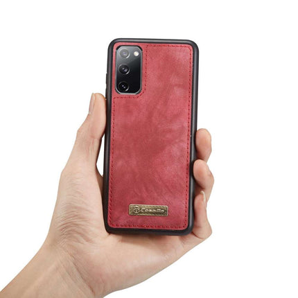 CASEME Samsung Galaxy S20 FE Vintage Portemonnee Hoesje - Red - Casebump