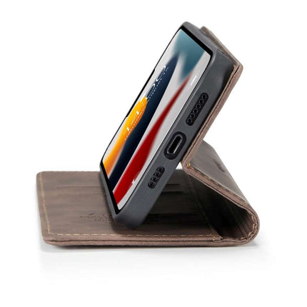 CASEME iPhone 13 Pro Max Retro Wallet Case - Coffee - Casebump