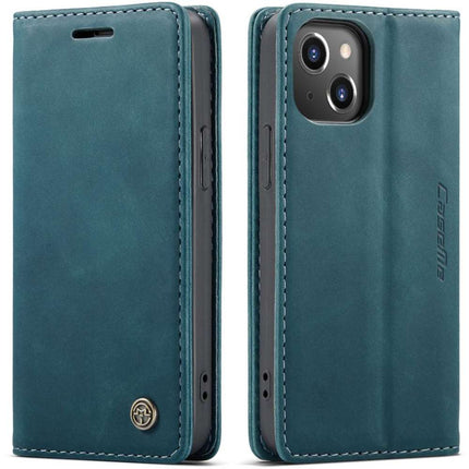CASEME iPhone 13 Retro Wallet Case - Blue - Casebump