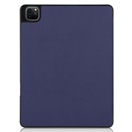 Apple iPad Pro 12.9 2021/2022 Smart Tri-Fold Case With Pen Slot (Blue) - Casebump