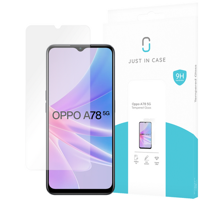 Oppo A78 5G Tempered Glass -  Screenprotector - Clear - Casebump