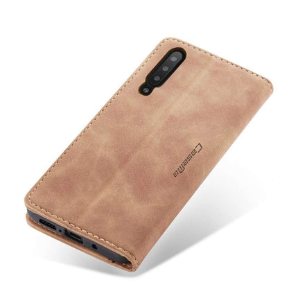 CASEME Samsung Galaxy A50 Retro Wallet Case - Brown - Casebump
