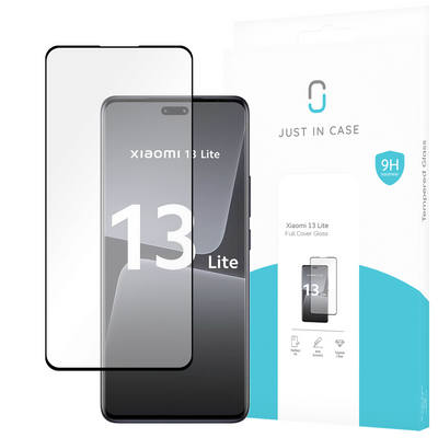 Xiaomi 13 Lite Full Cover Tempered Glass -  Screenprotector - Black - Casebump