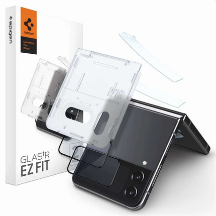 Spigen Glass Samsung Galaxy Z Flip 4 Met Montage Frame EZ FIT - AGL05321 - Casebump