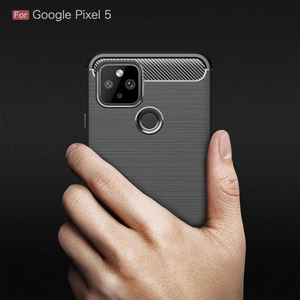 Rugged TPU Google Pixel 5 Case (Black) - Casebump