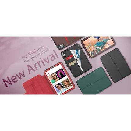 iPad Mini 6 2021 Hoes - 8.3 inch - Multi Hybrid Book Case - Black - Casebump