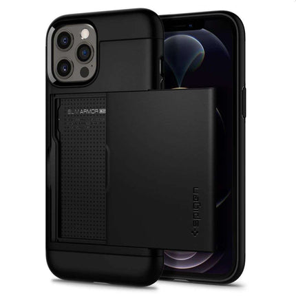 Spigen Slim Armor CS Case Apple iPhone 12/12 Pro (Black) - ACS01707 - Casebump