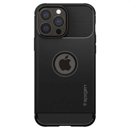 Spigen Rugged Armor Case Apple iPhone 13 Pro Max (Black) ACS03200 - Casebump