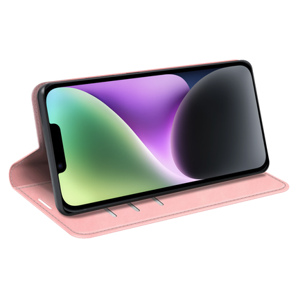 Apple iPhone 14 Plus Wallet Case Magnetic - Pink - Casebump
