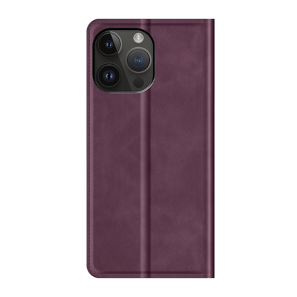 Apple iPhone 14 Pro Max Wallet Case Magnetic - Dark Purple - Casebump