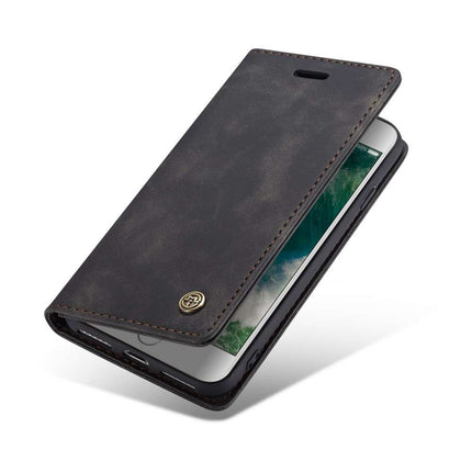 CASEME Apple iPhone SE 2020/2022 / iPhone 7/8 Retro Wallet Case - Black - Casebump