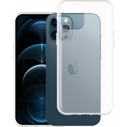 iPhone 12 Pro Max Soft TPU Case with Strap - (Clear) - Casebump