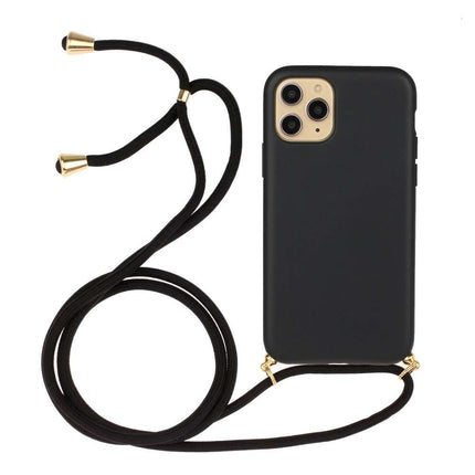 Apple iPhone 13 Pro Soft TPU Case with Strap - Black - Casebump