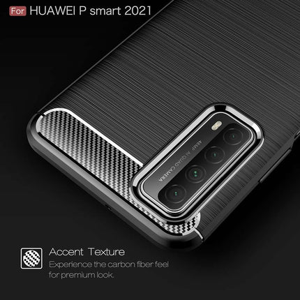 Rugged TPU Huawei P Smart 2021 Case (Black) - Casebump