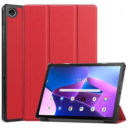 Lenovo Tab M10 Plus 3rd Gen Smart Tri-Fold Case (Red) - Casebump