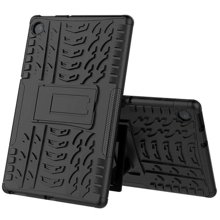 Rugged Hybrid Lenovo Tab M10 Plus Case (Black) - Casebump