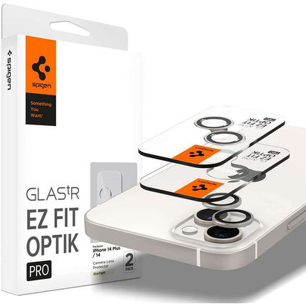 Spigen Camera Lens Glass Protector iPhone 14 / 14 Plus (Starlight) - AGL05604- 2 pack - Casebump