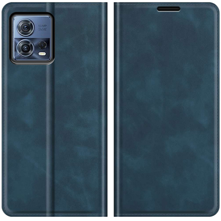 Motorola Edge 30 Fusion Wallet Case Magnetic - Blue - Casebump