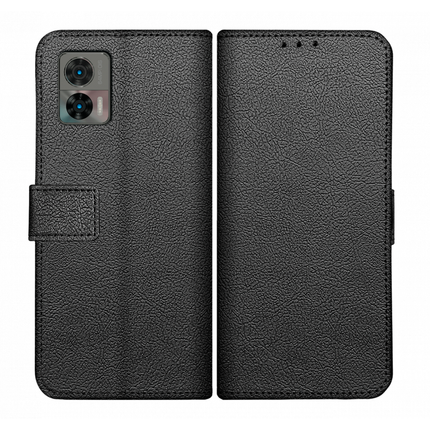 Motorola Edge 30 Neo Wallet Case (Black) - Casebump