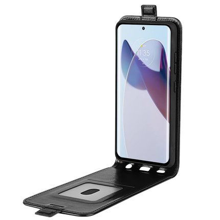 Motorola Edge 30 Ultra Flip Case (Black) - Casebump