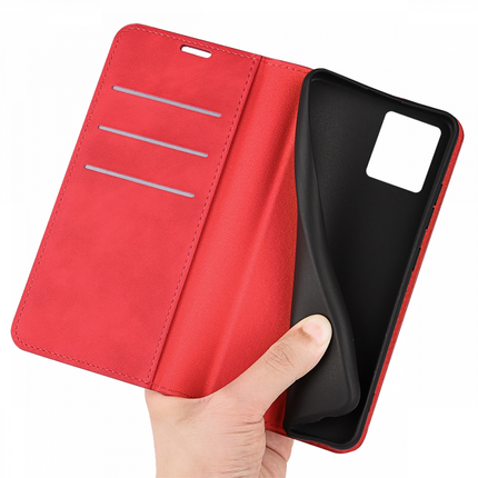 Motorola Edge 30 Ultra Wallet Case Magnetic - Red - Casebump