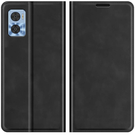 Motorola Moto E22 / E22i Wallet Case Magnetic - Black - Casebump