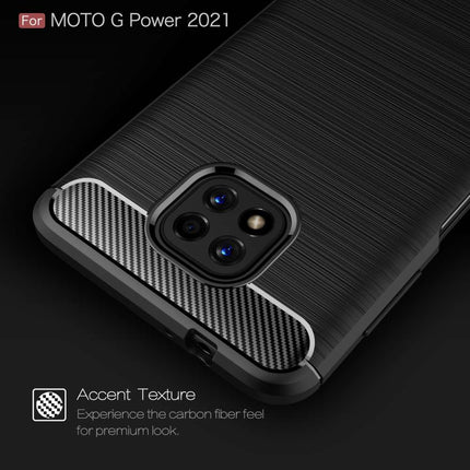 Rugged TPU Motorola Moto G Power 2021 Case (Black) - Casebump