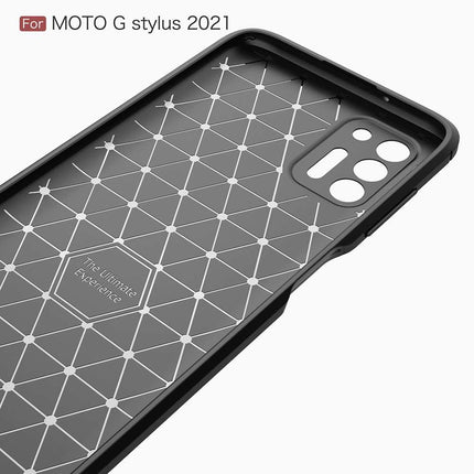 Rugged TPU Motorola Moto G Stylus 2021 Case (Black) - Casebump
