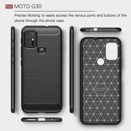 Rugged TPU Motorola Moto G10/G20/G30 Case (Black) - Casebump