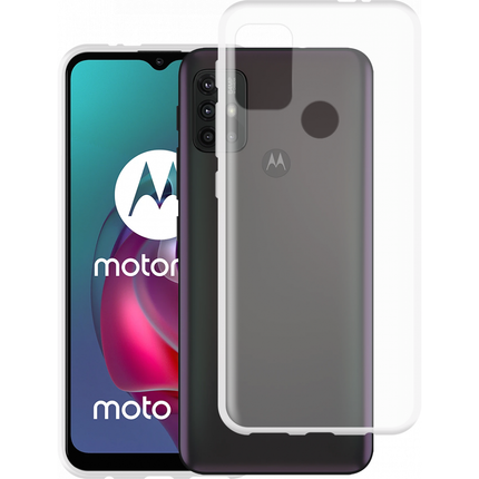 Motorola Moto G10 Soft TPU Case with Strap - (Clear) - Casebump