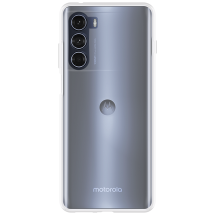 Motorola Moto G200 5G Soft TPU Case with Strap - (Clear) - Casebump