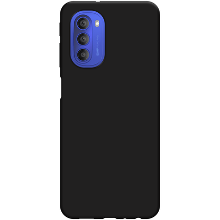 Motorola Moto G51 5G Soft TPU Case with Strap - (Black) - Casebump