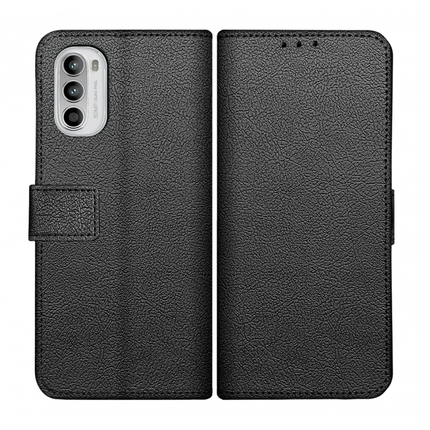 Motorola Moto G82 Wallet Case (Black) - Casebump