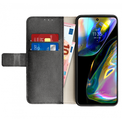 Motorola Moto G82 Wallet Case (Black) - Casebump