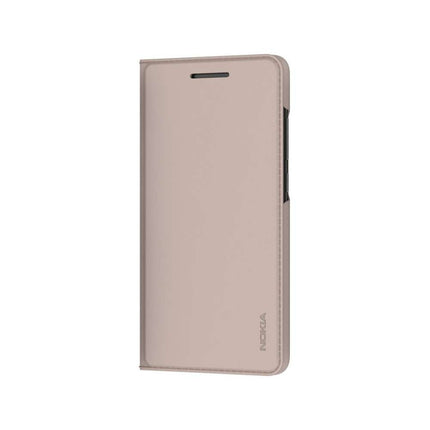 Nokia 5.1 (2018) Slim Flip Case - Beige CP-307 - Casebump