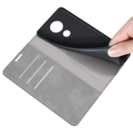 Nokia C21 Wallet Case Magnetic - Grey - Casebump