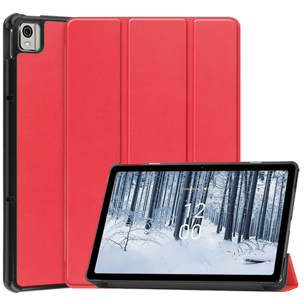 Nokia T21 Smart Tri-Fold Case (Red) - Casebump