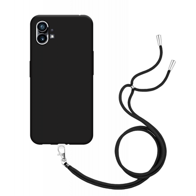 Nothing Phone (1) Soft TPU Case with Strap - (Black)