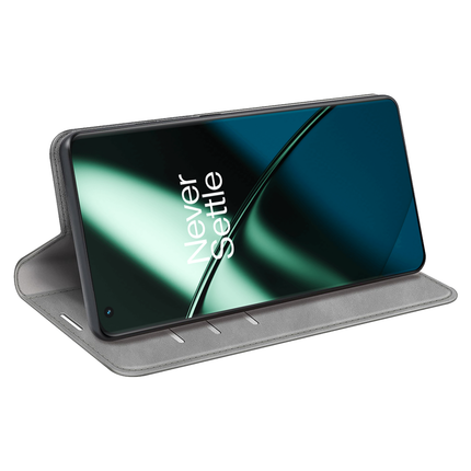 OnePlus 11 Wallet Case Magnetic - Grey - Casebump