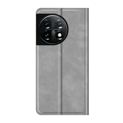 OnePlus 11 Wallet Case Magnetic - Grey - Casebump