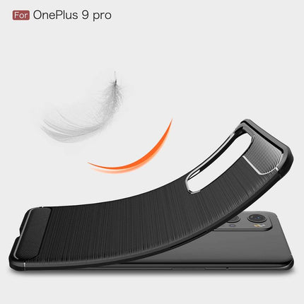 Rugged TPU OnePlus 9 Pro Case (Black) - Casebump