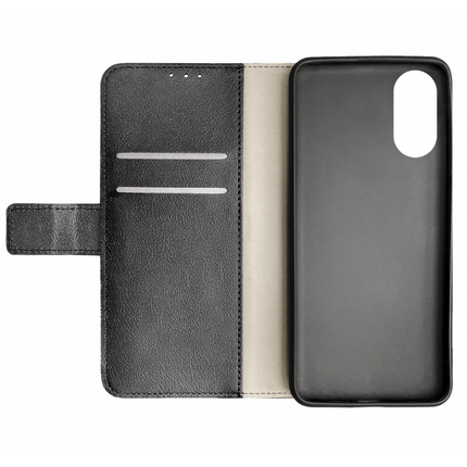 Oppo A17 Wallet Case (Black) - Casebump