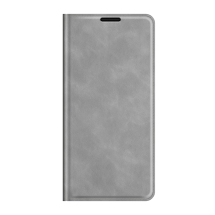 Oppo A17 Wallet Case Magnetic - Grey - Casebump