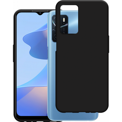 Oppo A54s Soft TPU Case with Strap - (Black) - Casebump