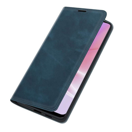Oppo A77 Wallet Case Magnetic - Blue - Casebump