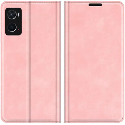 Oppo A96 Wallet Case Magnetic - Pink - Casebump